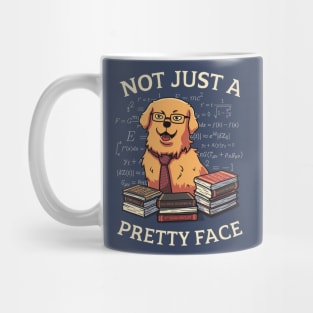 Not Just a Pretty Face // Golden Retriever, Smart Doggo, Scientist Mug